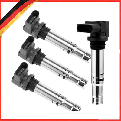 4x Zündspule satz für VW Golf 4 5 6 Polo Audi A1 A3 Seat 1.4 TSI 1.6 FSI BLK