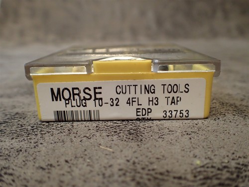 Morse 33753 10-32 NF 4FL GH3 HSS Straight Flute Plug Tap (BN233) - Afbeelding 3 van 3