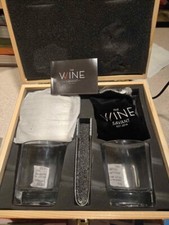 Whiskey Glasses Gift Box Set Crystal Glasses Flask Chilling Stones / Rocks Tongs