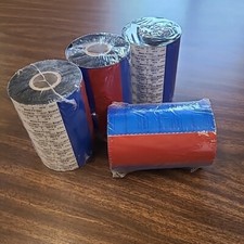 4  Wax Thermal Transfer Ribbon for Zebra Printer 110mm x 450M 4.33" x 1476" Roll