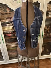 Vintage Women s 1980s Denim Vest By Country