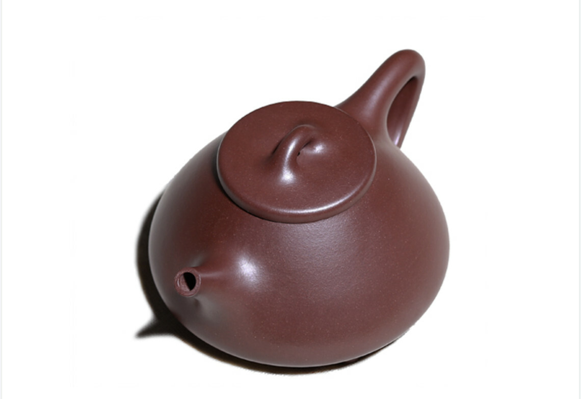 220cc chinese Yixing Handmade Zisha Purple clay Teapot ZiYe ShiPiao Hu