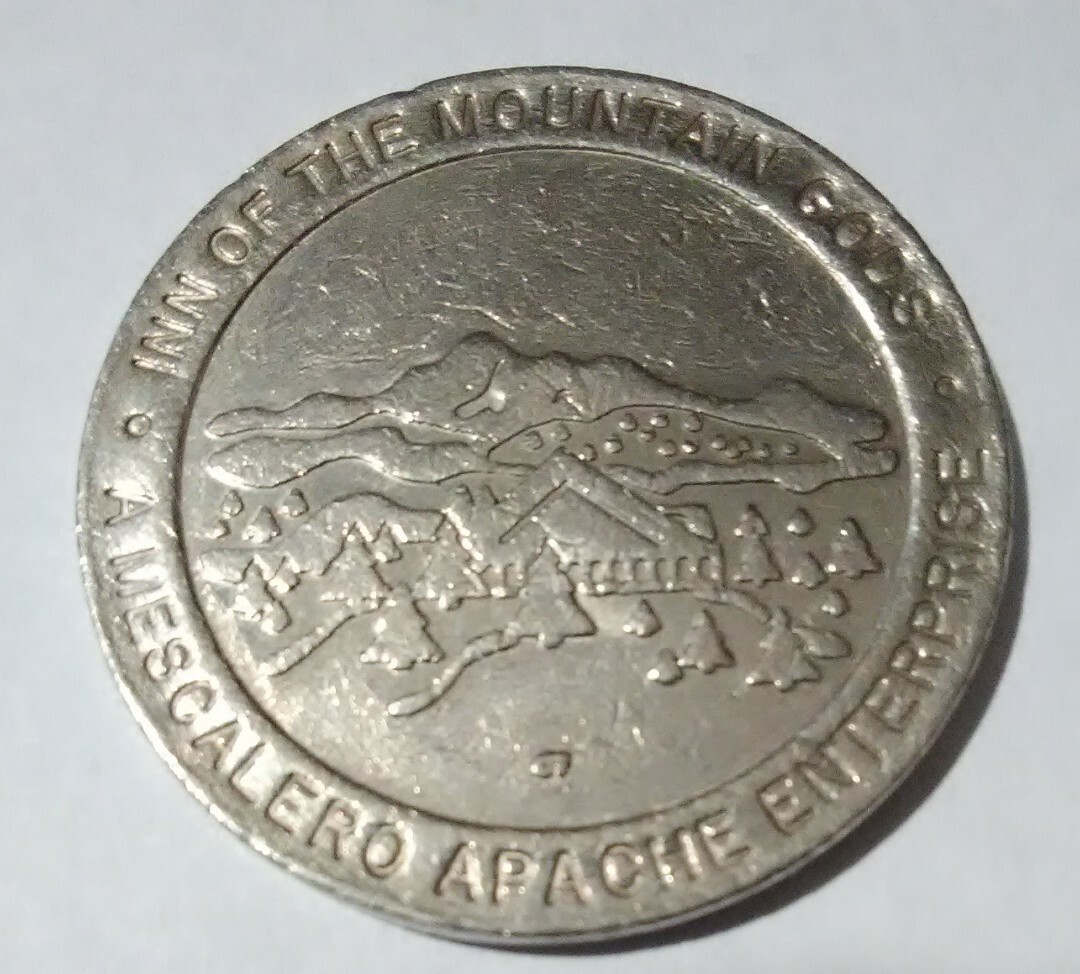 MOUNTAIN GODS CASINO NEW MEXICO $1.00 SLOT TOKEN GREAT FOR ANY COLLECTION!
