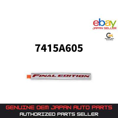 Mitsubishi Original Lancer Evolution 10 Final Edition Emblem Badge 7415A605 JDM