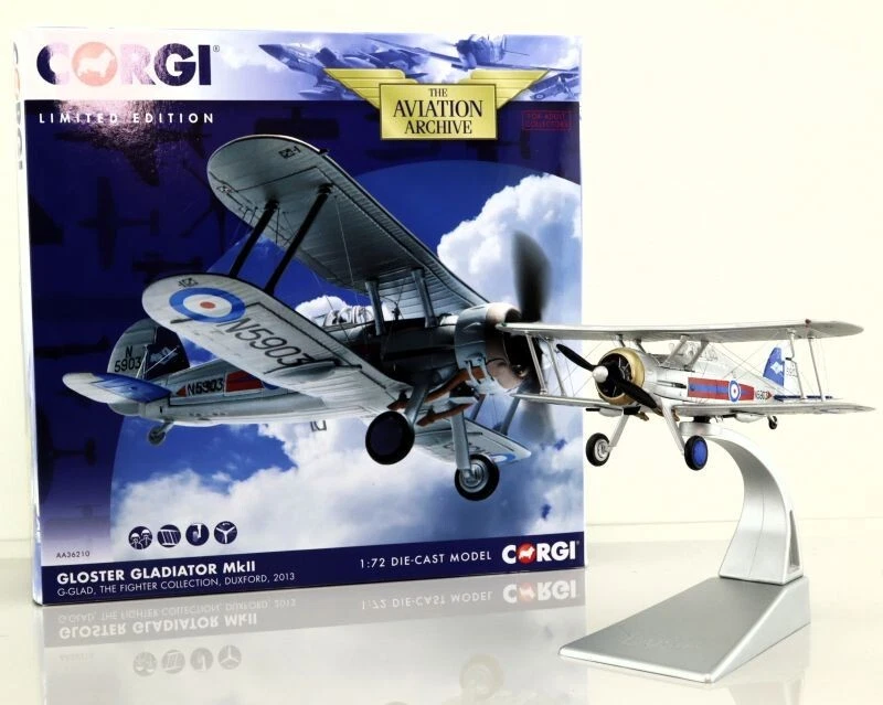 Corgi Aviation Archive 1/72 AA36210 Gloster Gladiator Mk II the Fighter Collec - Image 4 of 4