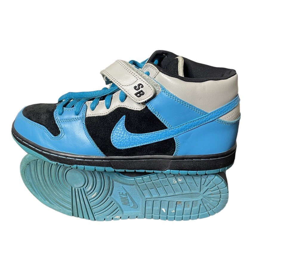 Size 12 Nike SB Dunk Mid Pro Black 314383-041