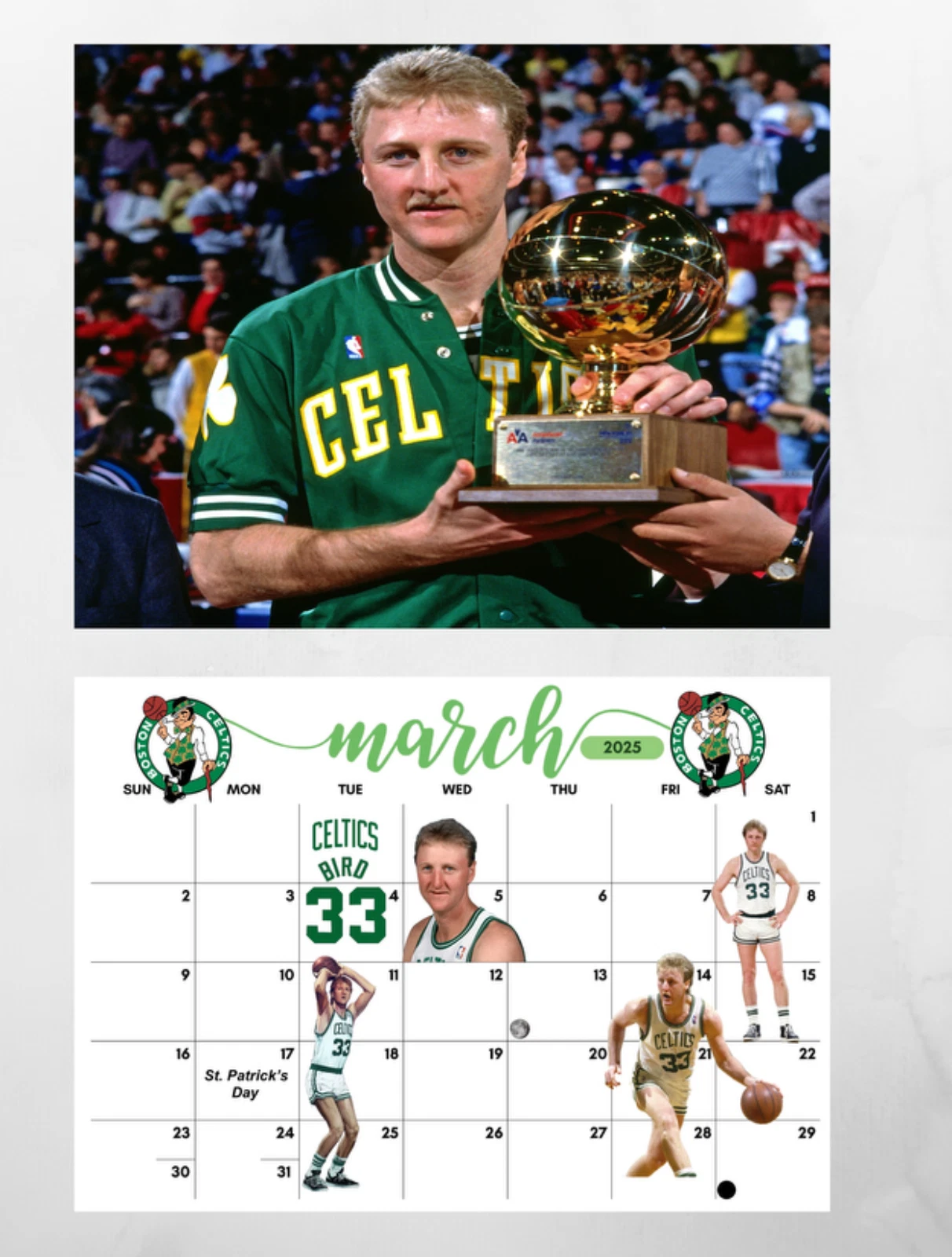 NBA Legends Wall Calendar 2026