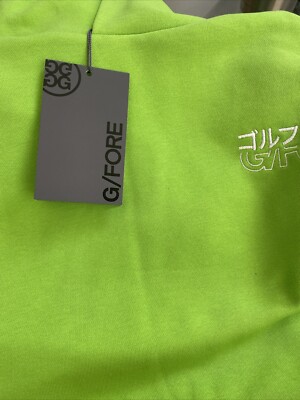 G/FORE G4 Men's OVERSIZED FRENCH TERRY HOODIE Medium Green NWT NEW