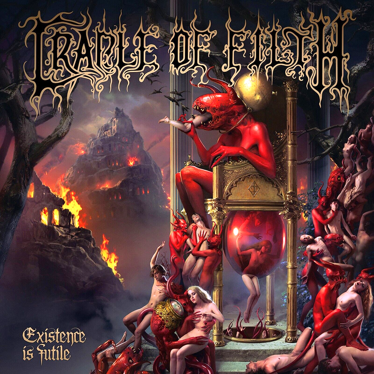 Cradle Of Filth Existence Is Futile 12x12 Album Cover Replica
