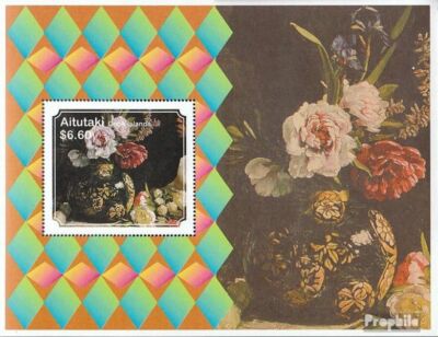 Prophila Briefmarken Block89 Aitutaki – Pfingstrosen-Motiv, Postfrisch MNH, Sammlerstück