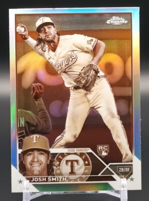 2023 Topps Chrome Baseball #73 Josh Smith RC Sepia Refractor Texas Rangers 