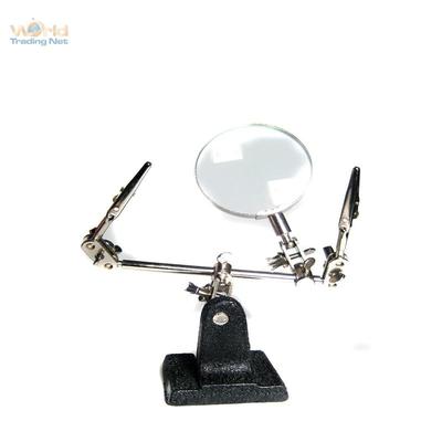 ref 66-0717 Poids 900g TROISIEME MAIN AVEC LOUPE LAMPE LED ET SUPPORT POUR FER