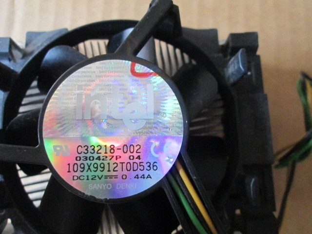 INTEL C33218-002 CPU Cooler HEATSINK SOCKET 478 3-PIN COPPER