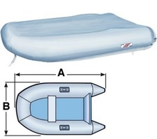 TELO COPRIBATTELLO 400/420 CM  300 DEN GRIGIO ACCESSORI BARCA NAUTICA