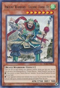Ancient Warriors - Valiant Zhang De - IGAS-EN013 - Rare - Unlimited Edition x3 -