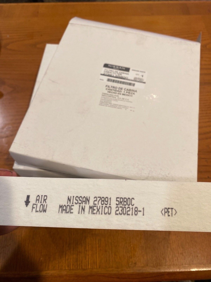 2018-2021 Nissan Kicks cabin filter 27891 5RB0C. Genuine OEM