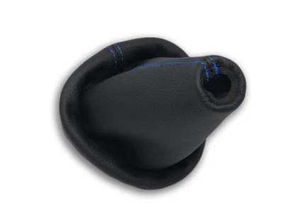 POUR CITROEN XSARA PICASSO SOUFFLET LEVIER DE VITESSE CUIR COUTURES BLEU FONCE - Photo 1/4