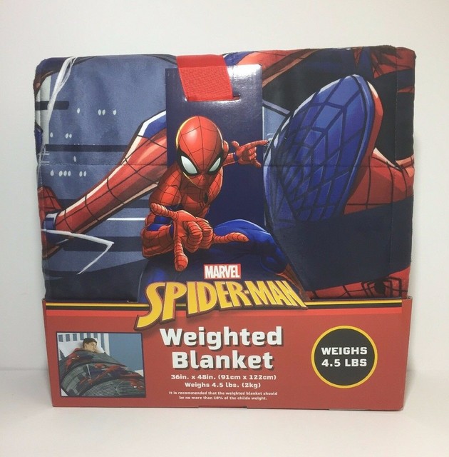 New Weighted Blanket Marvel Spider-Man 4.5 pounds 36in.X 48in. | eBay