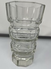 Art Glass Crystal Art Deco Style 6 1/4 Vase