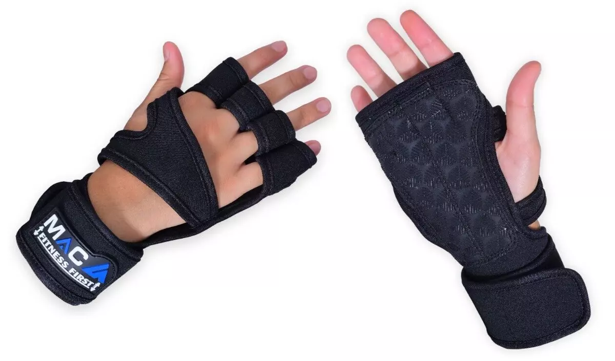 WEIGHTLIFTING GYM GRIP PALM GLOVES HAND BAR FITNESS TRAINING CROSSFIT GRIP  PADS