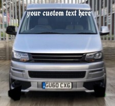 Custom FRONT  Stickers Made Up For Rear Windows Custom Size Car Window VW Ford 