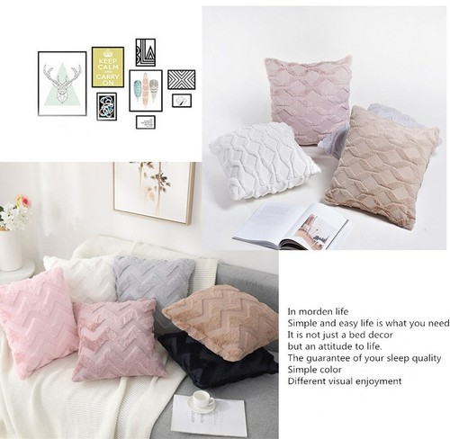 Plain Geometric Tufted Cushion Cover Boho Throw Pillow Cover Sofa Home Decor - Picture 3 of 28