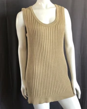 Vintage Angelo Tarlazzi Paris Knit Sweater Tank Tunic Silk Blend S/M Excellent