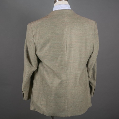 J FERRAR Blazer Mens 44R Sport Coat Brown 3 Button Business Jacket Ventless - Picture 6 of 9