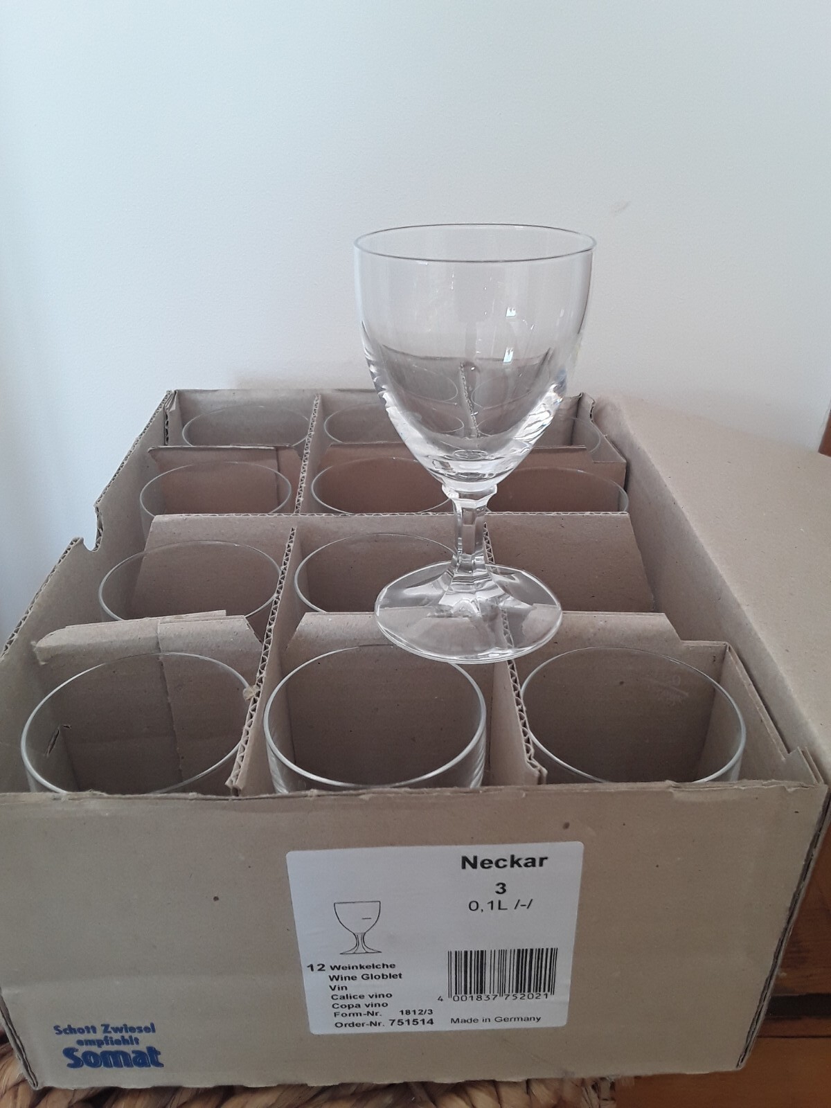 12x Weißweingläser Schott Zwiesel Neckar 3 0,1 L 1812/3 751514 OVP NEU