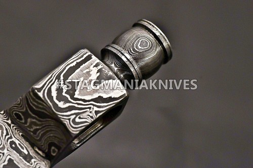 Cabeza de hacha funcional de humo de acero Damasco forjado a mano hacha vikinga hacha Tomahawk Hea - Imagen 4 de 4