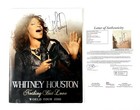 Whitney Houston Rare Hand Signed Last Tour 2010 Book Program JSA COA Letter 💕