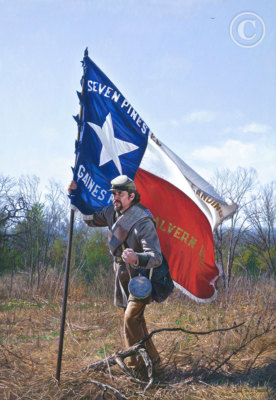 The Texas Battle Flag 1862 By John Paul Strain Signed Artist Proof Paper Giclée