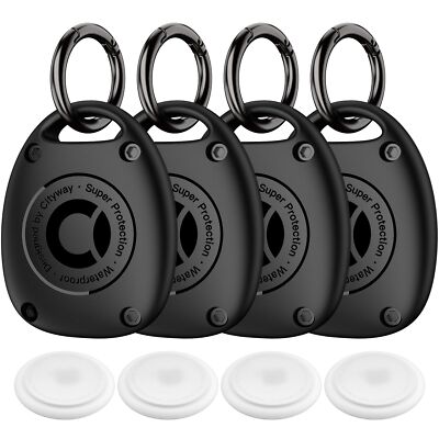 Waterproof Keychain Holder Case for Tracking Device 4-Pack Ultra-Compact