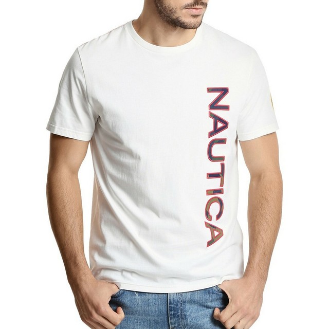 Sail White Applique Logo Basic Tee 