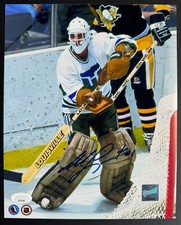 Signed Autographed Photo Hartford Whalers Goalie Mike Liut JSA Vintage NHL