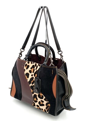 Coach 1941 Rogue 30 Exotic Leopard Patchwork Style 32879 | eBay