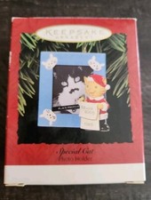 Hallmark Christmas Ornament Special Cat Photo Frame NEW 1995 Kitten Kitties