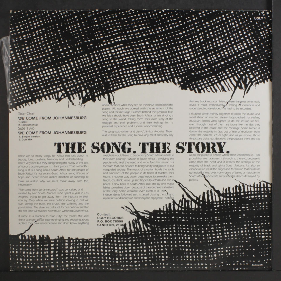 MICHAEL TELLINGER: Wir Kommen Aus Johannesburg Ugly 12" Single 33 UPM - Bild 2 von 2