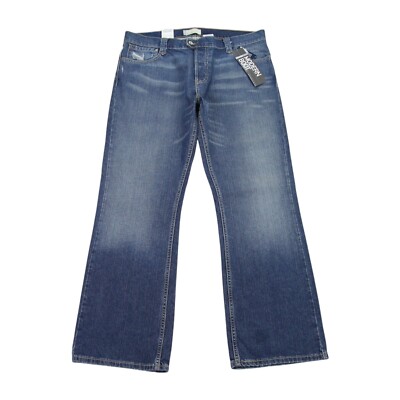 Levis Silver Tab Bootcut Jeans Mens Waist 38 Leg 30 Blue Distressed Denim BNWT