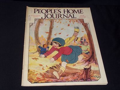 1926 NOVEMBER PEOPLE'S HOME JOURNAL MAGAZINE NICE ILLUSTRATED COVER ART - E 2771