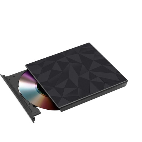 Slim External Cd Dvd Drive Usb3.0 Big Drill Face Writer Burner For Mac Laptop Pc - Afbeelding 9 van 12