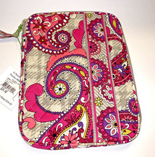 Vera Bradley Floral E-Reader Tablet Sleeve Paisley Meets Plaid Pink NWT