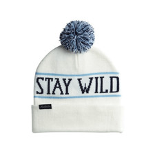 Airblaster - Stay Wild Pom Beanie - White