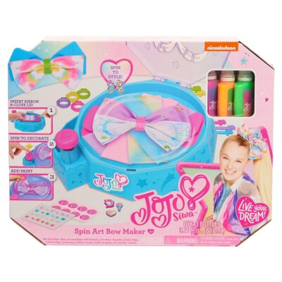 Just Play JoJo Siwa JoJo Spin Art Bow Maker, Kids Activity Set, Preschool  Ages