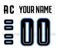 Portland Winterhawks Customized Number Kit For 2022-Present Away Uniform