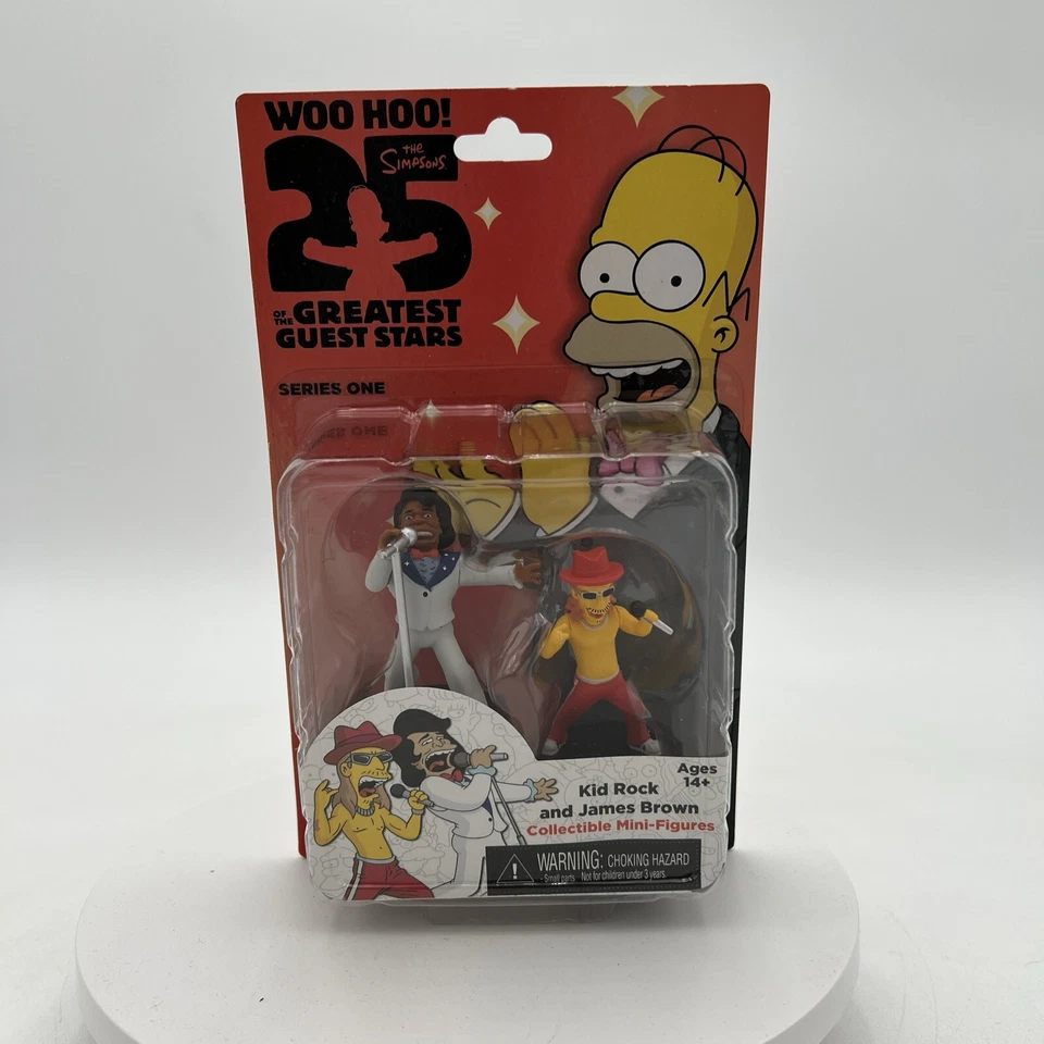 NECA Los Simpson 25 Grandes Niños Rock James Brown Minifiguras Serie 1 Raro Foto 2 de 4