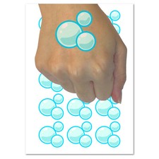 Soap Bubbles Temporary Tattoo Water Resistant Fake Body Art Set