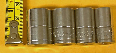 (4) ~ 1/4'' Dr. ~ Great Neck ~  Sockets ~ 1/2'', 7/16'' 3/8'' 11/32''