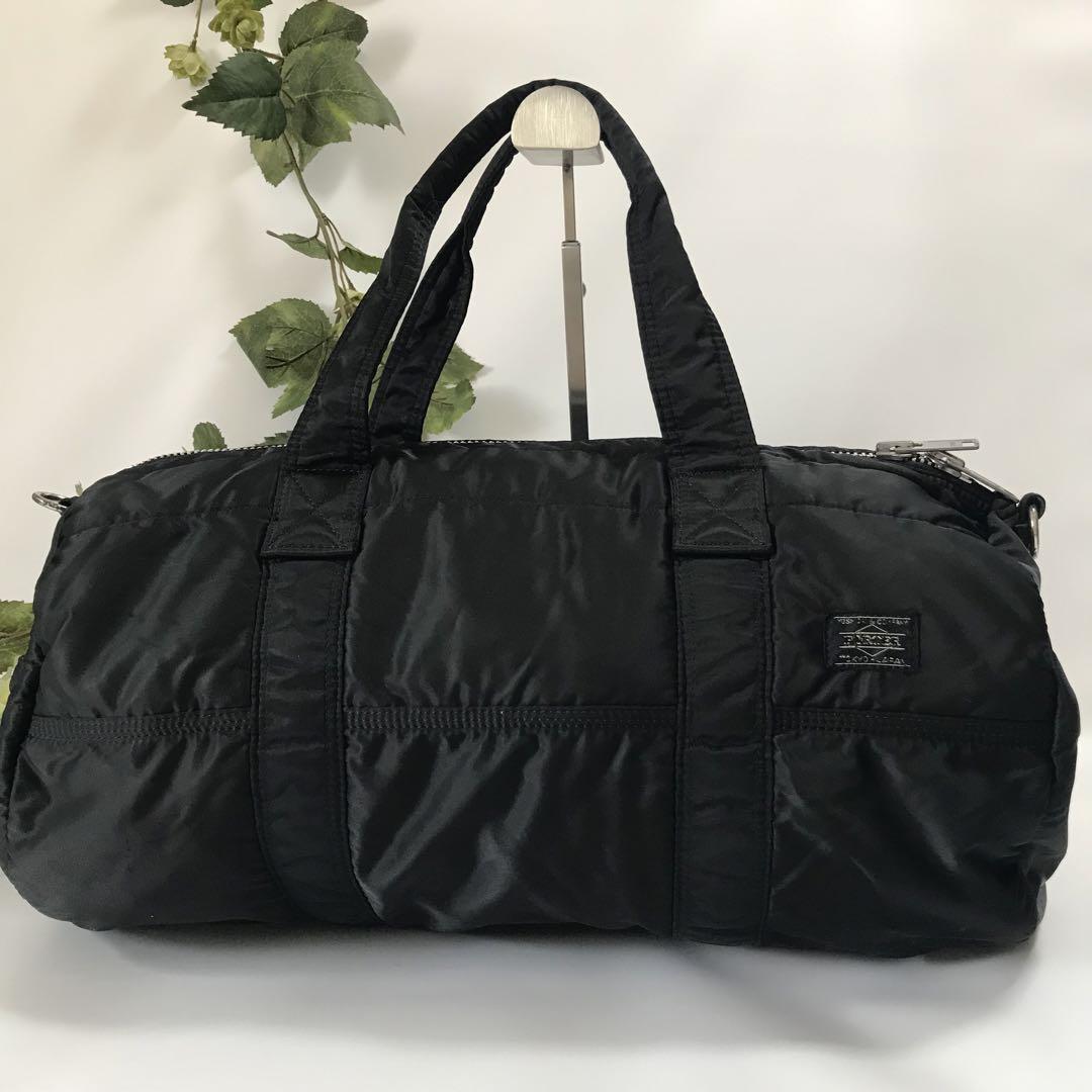 ☆7309 PORTER TANKER 2WAY DUFFLE BAG ブラック Porter Yoshida & Co Tanker 2Way Duffle Bag (s) Black