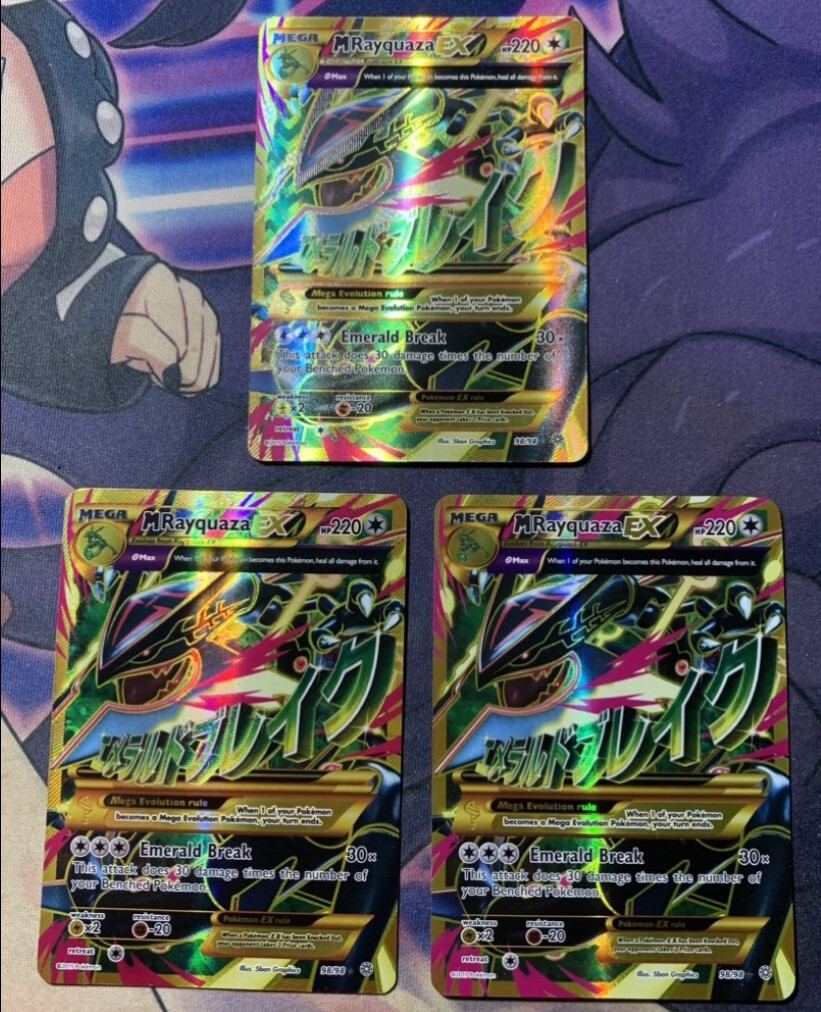 2015 Pokemon Mega Rayquaza EX Full Art 98/98 XY Ancient